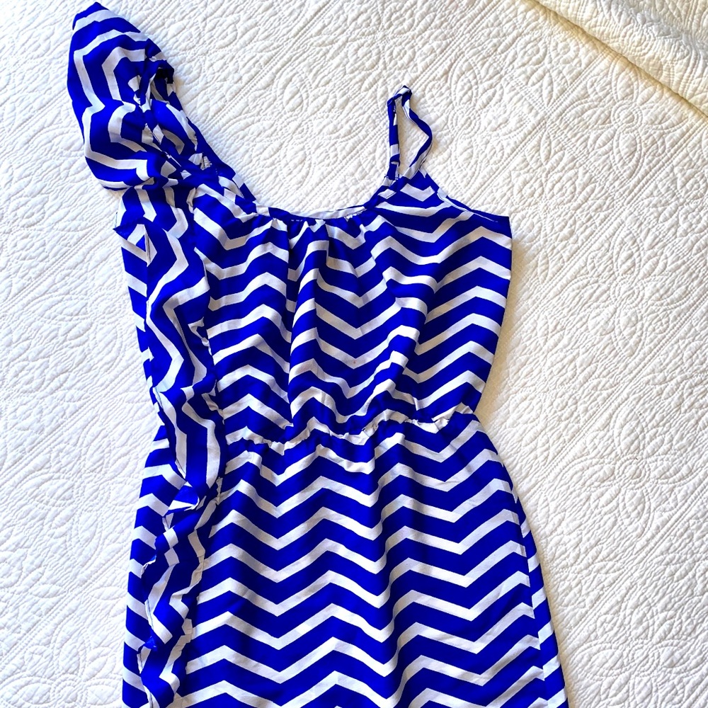 Royal Blue Pattern Dress